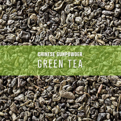 Elevate Tea Chinese Gunpowder Tea - Loose Leaf Green Tea, Medium Caffeine, 3 oz Pouch, 30 Cups