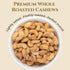 1 Lb 16 Oz Anna and Sarah Cashews Roasted Salted | Healthy Protein Snack, Natural Healthy Diet Friendly Snacks, Gift