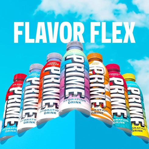 16.9 Oz 12 Pack PRIME Hydration FUTURE FREEZE, Sports Drinks with Coconut Water, Electrolyte Enhanced to Replenish