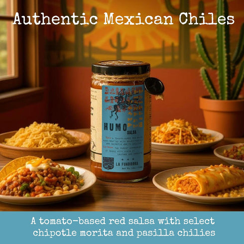 3 Pack La Fundidora Humo Salsa, Tomatoes Pasilla Chipotle Chiles, Authentic Traditional Mexican Recipe, Smooth Homemade