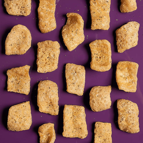 2-Ounce (Pack 3) PORQ Artisanal Fried Pork Rinds, Smoky Black Pepper & Sea Salt with Smoke Flavor Added, Gluten Free