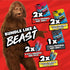 Pack 100% 9 Count Jack Link's x MrBeast Beef Jerky and Sticks Variety - Original, Peppered & Teriyaki - Ready to Eat