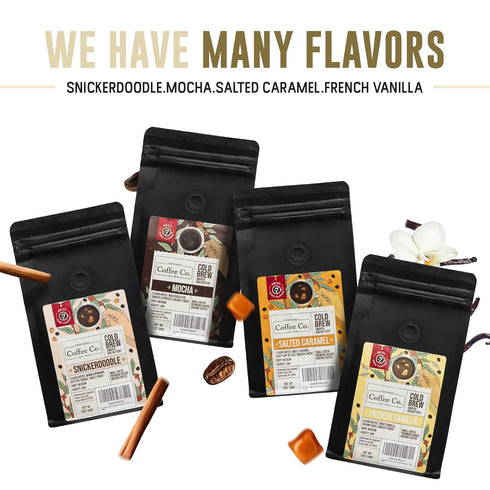 Inspired Coffee Co 2lb French Vanilla - Flavored Cold Brew Coffee Grounds