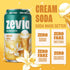 12 (Pack 12) Zevia Zero Sugar Soda, Cream Soda, Ounce Cans