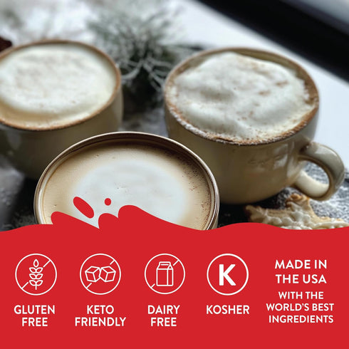 12.7 Oz, 3 Pack Jordan's Skinny Mixes Sugar Free Coffee Syrup, Holiday Trio Coffee Flavoring Syrup, Zero Calorie Drink