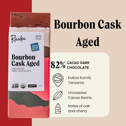 1.8oz 3-Pack Raaka Chocolate Best Sellers Trio | Gourmet Dark Chocolate Gift | Organic, Vegan, Fair Trade, Soy Free