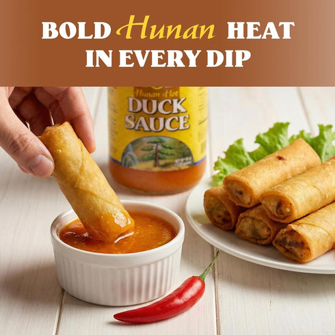 40 oz Dai Day Hunan Hot Duck Sauce, Spicy Asian Dipping & Glaze Sauce for Chicken, Pork, Ribs, Egg Rolls and Stir Fry