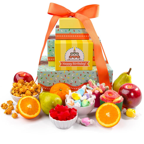 Fruit & Sweets Tower for Birthday Celebrations