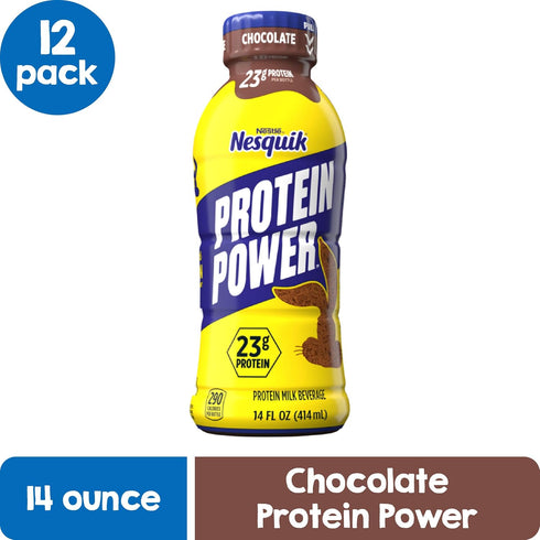168 Oz Nesquik Protein Power Chocolate Milk, Fl