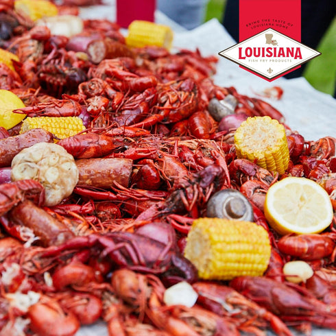 4.5 lbs 16 oz Louisiana Fish Fry Products Crawfish, Shrimp & Crab Boil Seasoning Bundle - Powder Boil and Bottle