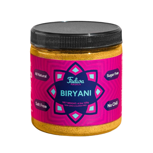 Fadwa Masala Biryani Spice Mix - 4.5 oz Jar, Salt & Sugar