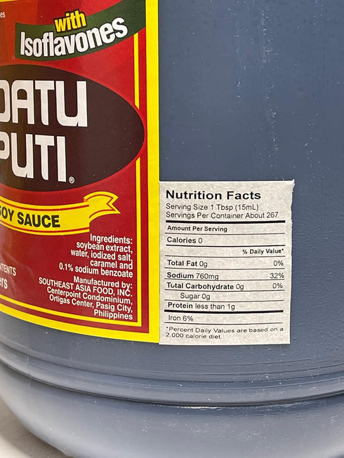 Generic 4 Datu Puti Soy Sauce Liters