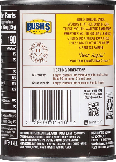 22 Oz (Pack 3) Bush's Steakhouse Recipe Grillin' Beans