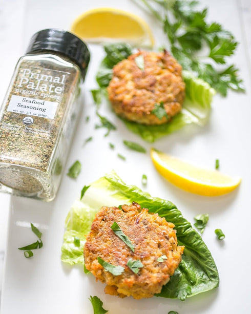 Primal Palate Organic Seafood Seasoning, Certified Organic, 6.3 oz Resealable Bag