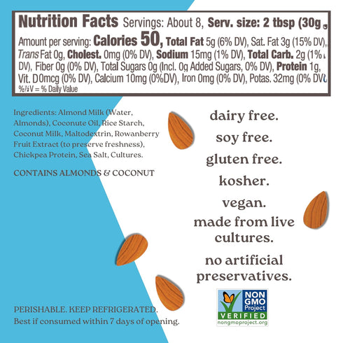 Kite Hill 8 Sour Cream Plant Based, Ounce