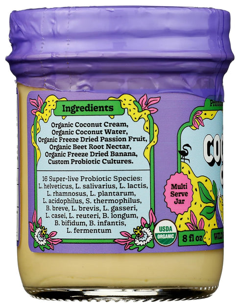 8 The Coconut Cult Organic Wild Passionfruit Coconut Yogurt, Ounce