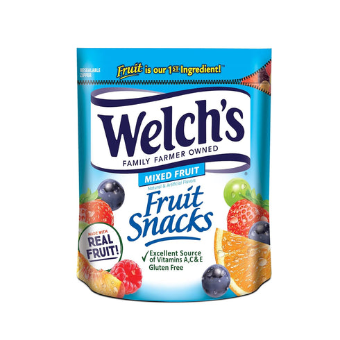 Welch's Fruit Snacks, Mixed Fruit Resealable Snack Pack, Gluten Free, 28oz Snack