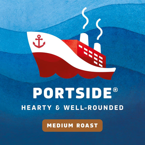 100% 6 (12 oz Seattles Best Coffee, Medium Roast Ground Coffee, Portside, Arabica, Bags Each)