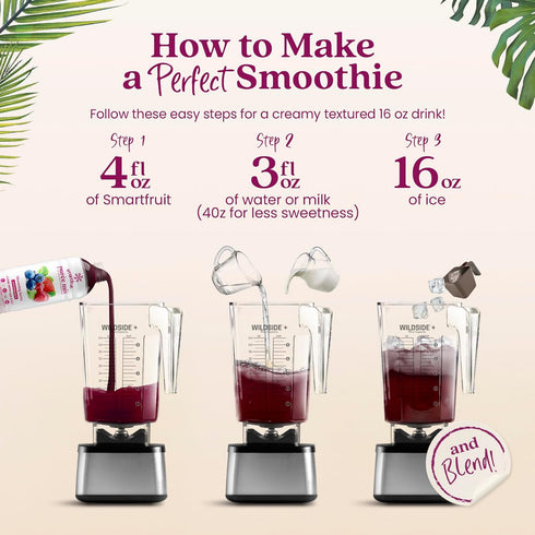 100% 2-Pk, 48oz Smartfruit Blooming Berry + Antioxidants Real Fruit Pure with Strawberries, Blueberries, Raspberries