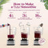 100% 48oz Smartfruit Blooming Berry + Antioxidants Real Fruit Pure with Strawberries, Blueberries, Raspberries Great