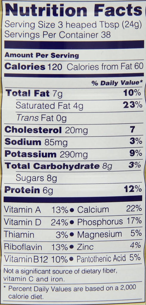 Peak 2 (900g) Whole Milk Powder, Pound Can - European Milk from Holland, rBST Free, Full Rich Flavor, Dissolves