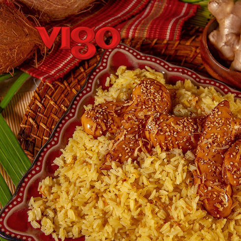 8 (Pack 1)) Vigo Authentic Coconut Ginger Rice, Imported Jasmine (Coconut Ginger, Ounce