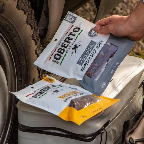 1.2 (Pack 8) Oh Boy! Oberto Classics Thin Style Peppered Beef Jerky, Ounce