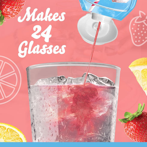 1.62 oz Crystal Light Liquid Strawberry Lemonade Naturally Flavored Drink Mix, fl Bottle