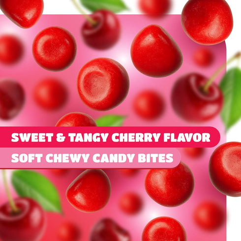 1 Pack Cherry Sours Candy - Pound - Old Fashioned Cherry Sour Balls for Parties and Everyday Treats - Red Chewy Candy