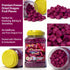 H2ONDBQF 9.5oz 1-Ingredient, Freeze Dried Dragon Fruit Cubes, Crispy & Light Red Pitaya Snacks, for Smoothie Bowls