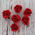 36 Count Global Sugar Art Rosebud Deep Red Unwired Sugar Cake Flowers,Tiny, by Chef Alan Tetreault