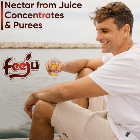15PCS 2 oz B12, Immunity Feeju Mango Nectar Blend Shot fl Mango Puree, Grape, Lime Juice with Chili and Real Ginger