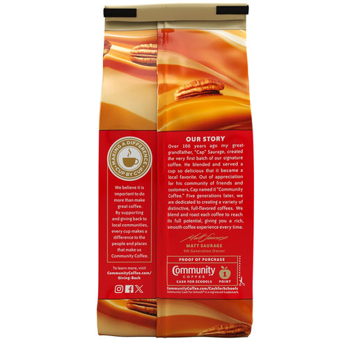 Community 12 12 (Pack 1) Coffee Southern Pecan Praline Flavored Ounce, Medium Roast Ground, Ounce