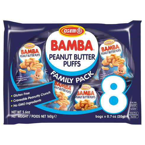Osem Bamba Peanut Butter Puffs - Peanut Butter Puffs Bulk, Vegan PB