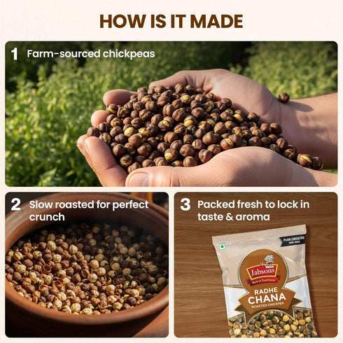 (3 pack), 200g 3 Jabsons - Roasted Chana Chickpeas x (Plain)