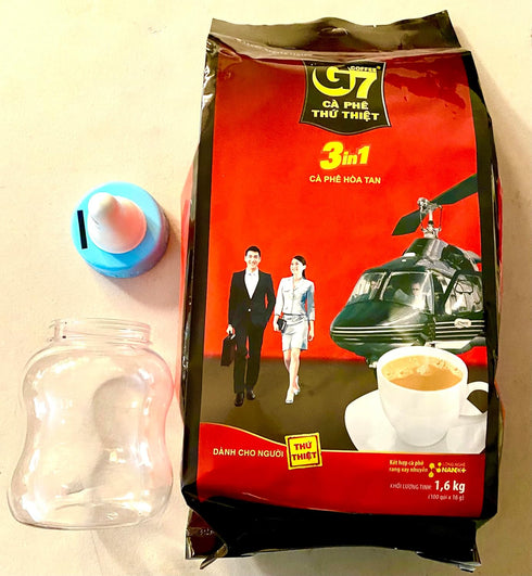 Paradise Beach G7 3-in-1 100 Packets (56.44 oz) Instant Vietnamese Coffee Strong & Bold Roast with Non-Dairy Creamer