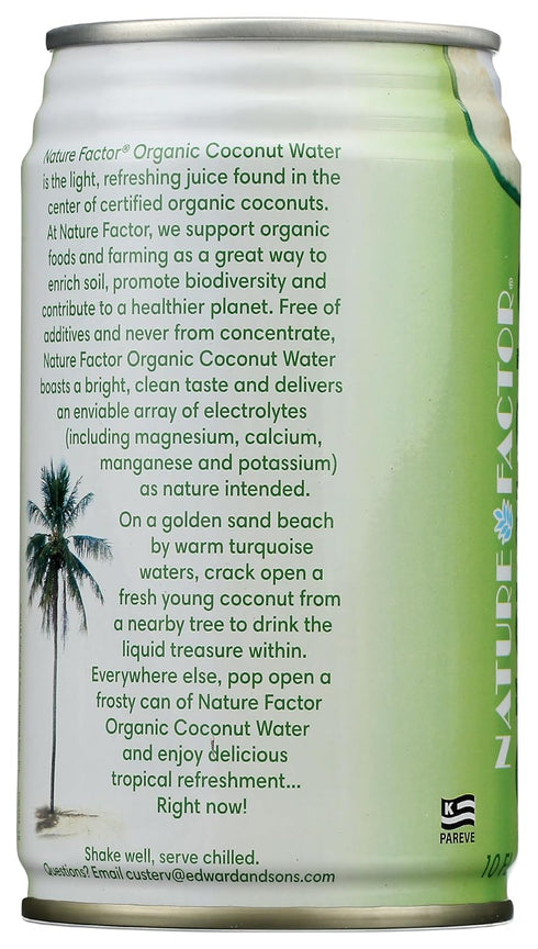 Nature Factor 10 Oz , Coconut Water Young Organic, Fl