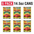 14.5oz (Pack 6) Red Gold Petite Diced Tomatoes Green Chilies, Can