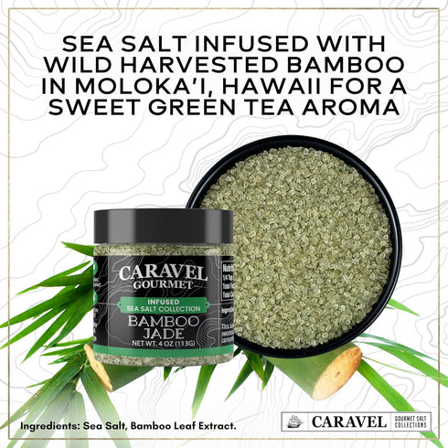 3-Pack (4 oz 3) Hawaiian Sea Salt - Alaea Red, Bamboo Jade, Black Lava - All-Natural Sea Salts from the Pacific Ocean