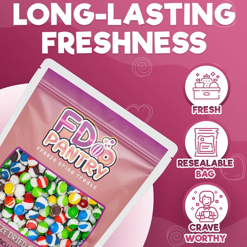 16 oz, Fruit Crunch Tropical Freeze-Dried Candy, Tropical Fruit Flavors, Large Pouch, Ideal Gift Snack Treat