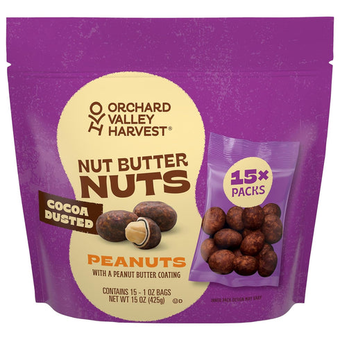 Orchard Valley Harvest Nut Butter Nuts Cocoa Dusted, Peanut Butter Coated Peanuts,