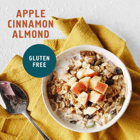 Seven Sundays Classic Bircher Apple Cinnamon Almond Muesli Cereal - 12 Oz Pouch - Gluten Free