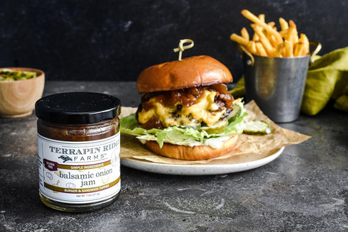 44.5 Terrapin Ridge Farms Balsamic Onion Jam, Rich Caramelized Flavor, Vegan & Gluten Free Ounce Tub