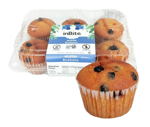 Inbite Exquisite Gluten-Free Muffins | 6 Count - Quick & Easy Microwaveable