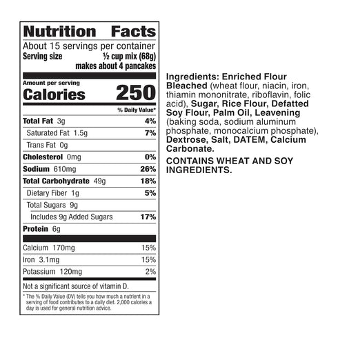 37 oz. Betty Crocker Original Complete Pancake Mix, Just Add Water