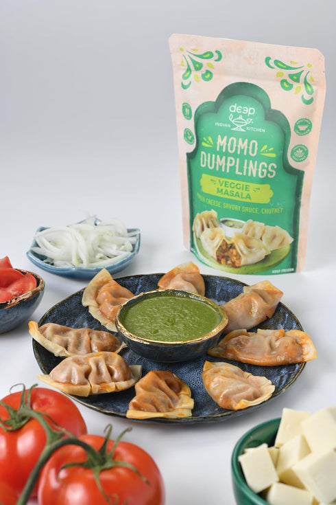 Deep Indian Kitchen 7.8 , Momo Dumpling Veggie Masala, Ounce
