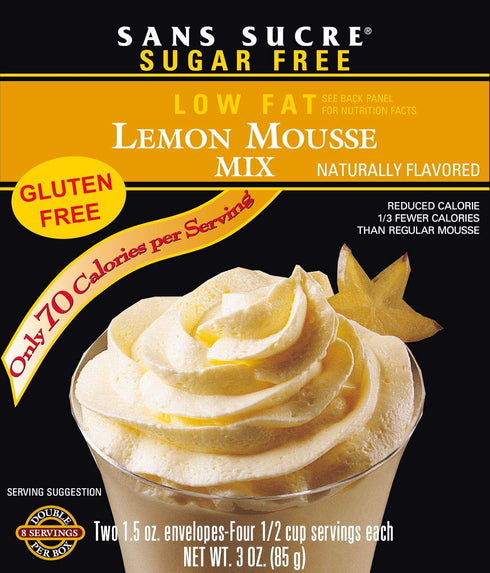SANS SUCRE Lemon Mousse Mix - Sugar Free, Gluten Free
