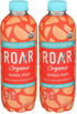 Roar Organic Georgia Peach Naturally Flavored Vitamin Enhanced Beverage 18 oz (Pack