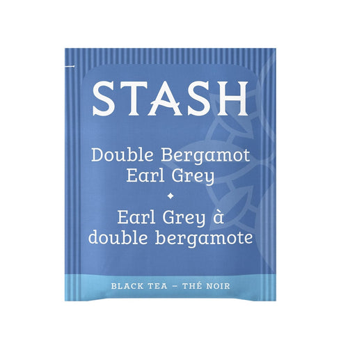 18 Count (Pack 6) 108 Stash Tea Double Bergamot Earl Grey Black Tea - Caffeinated, Non-GMO Project Verified Premium Tea