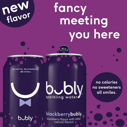 12 Oz (Pack 12) bubly Sparkling Water, Blackberry, Fl